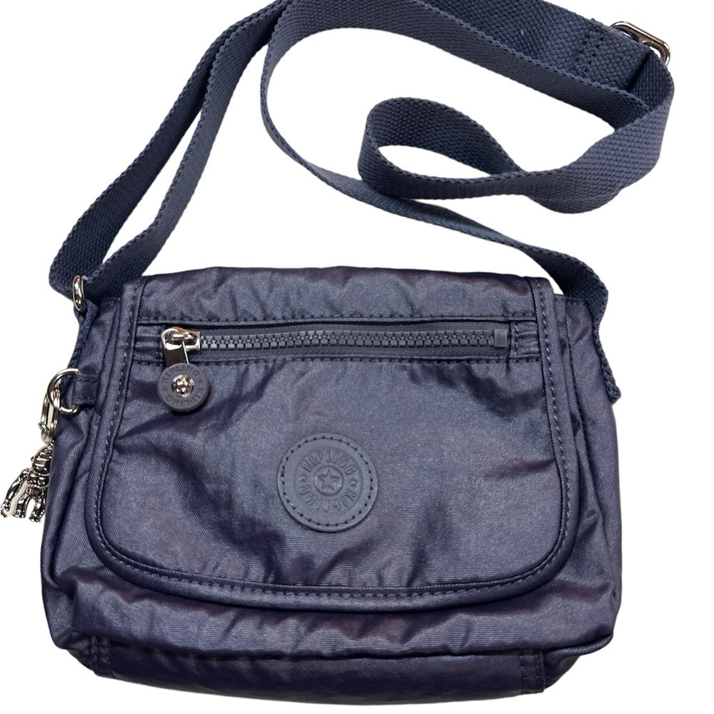 Kipling Live Midnight Frost Nylon Crossbody Purse Bag